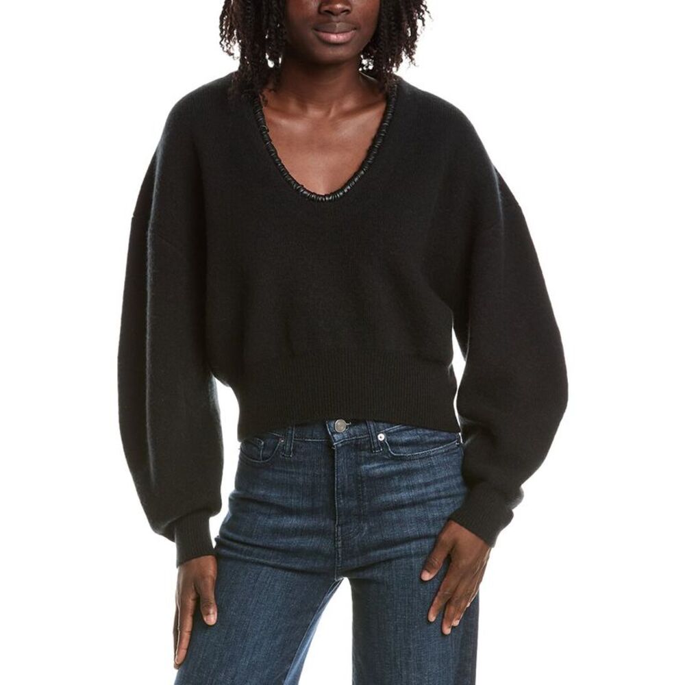 Alexis Womens Cielo Wool & Cashmere-Blend Sweater, Black